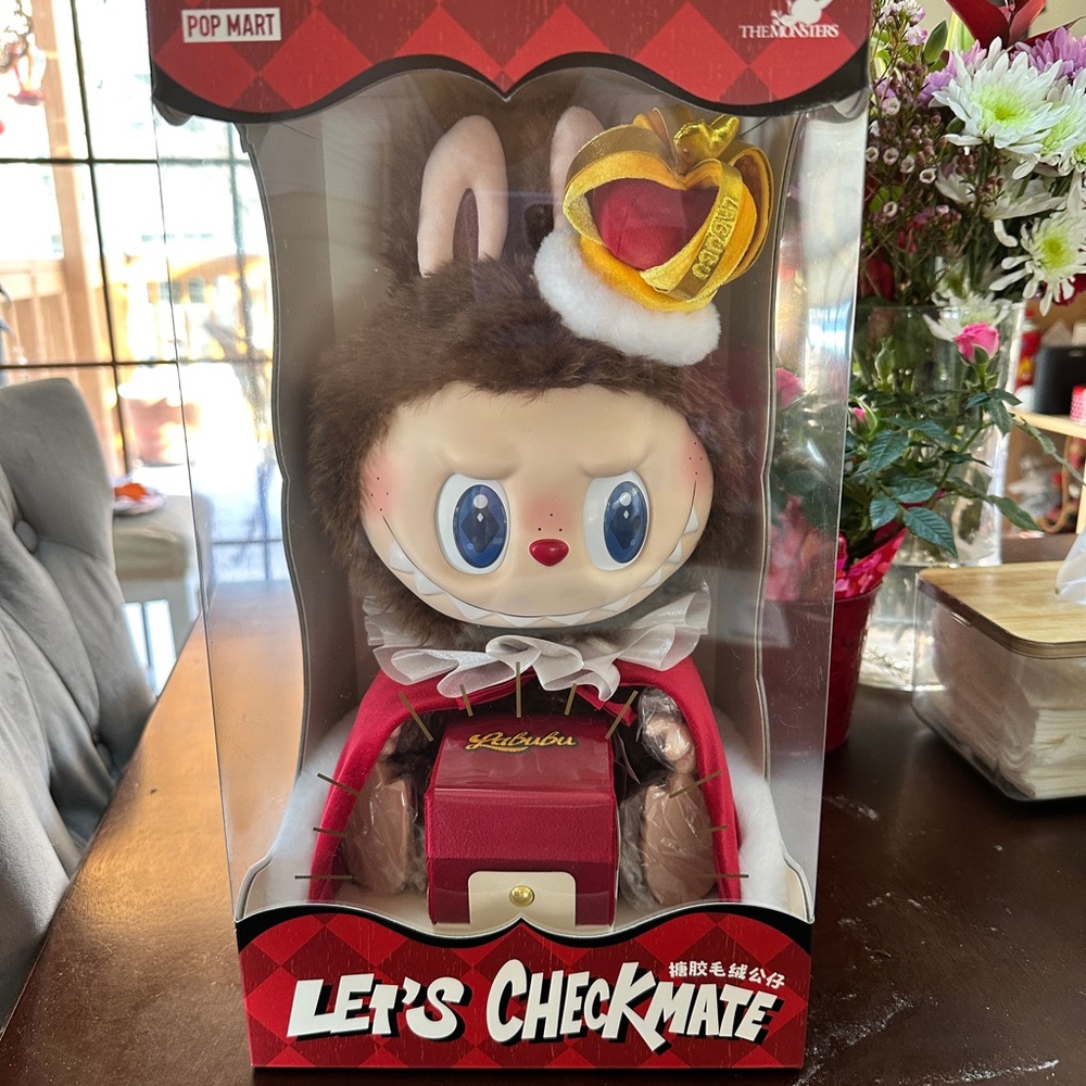 Cute Plush Toy with Crown and Cape